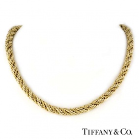 Tiffany & Co 14k Yellow Gold Rope Necklace